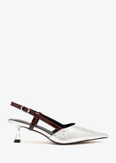 Cosima-Silver/Burgundy