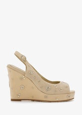 Leda - Crystal Platform Sandals