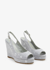 Leda - Crystal Platform Sandals