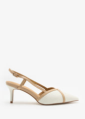 Zyna-White/Beige