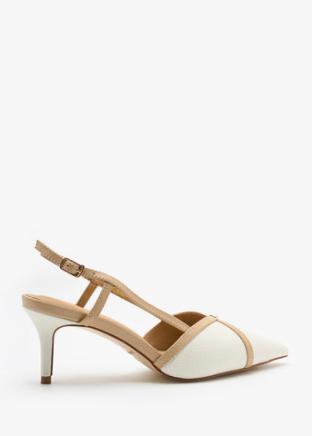 Zyna-White/Beige