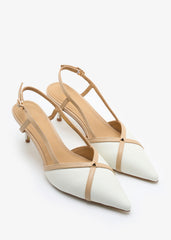 Zyna-White/Beige