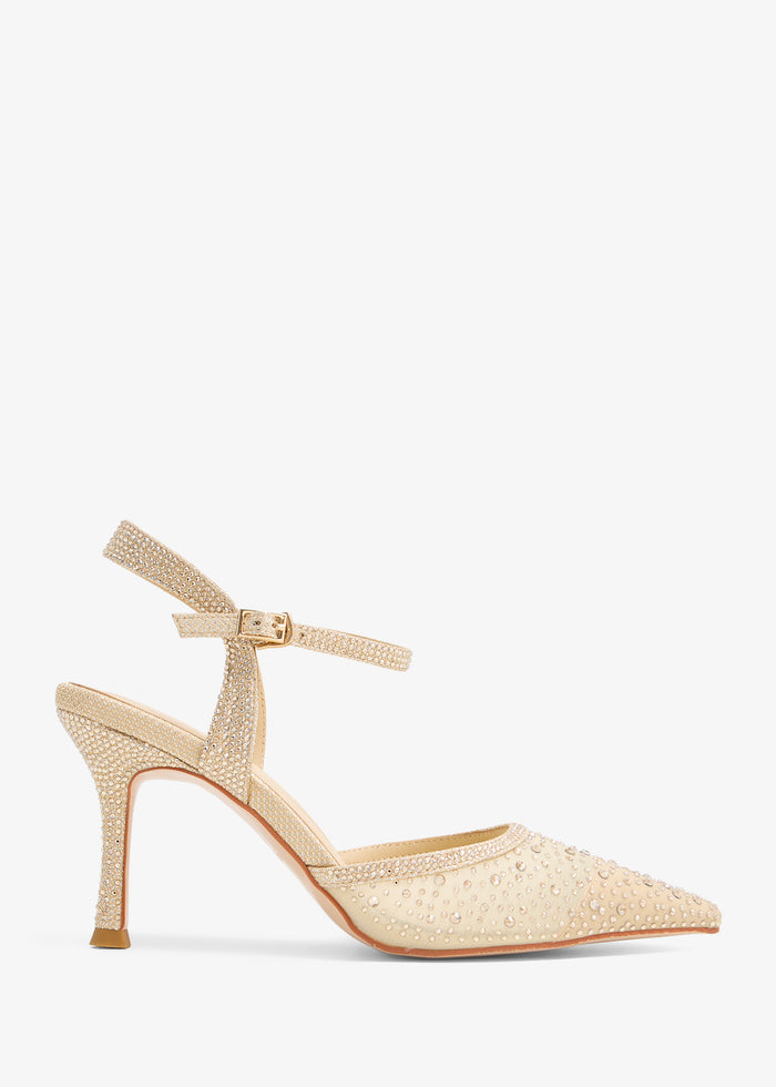 Jeena - Crystal Pumps Ankle Strap