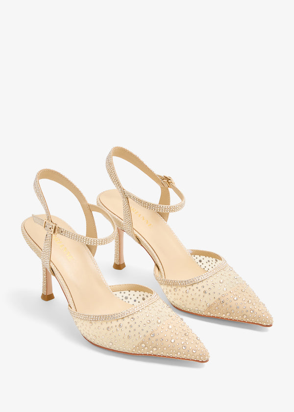 Jeena - Crystal Pumps Ankle Strap