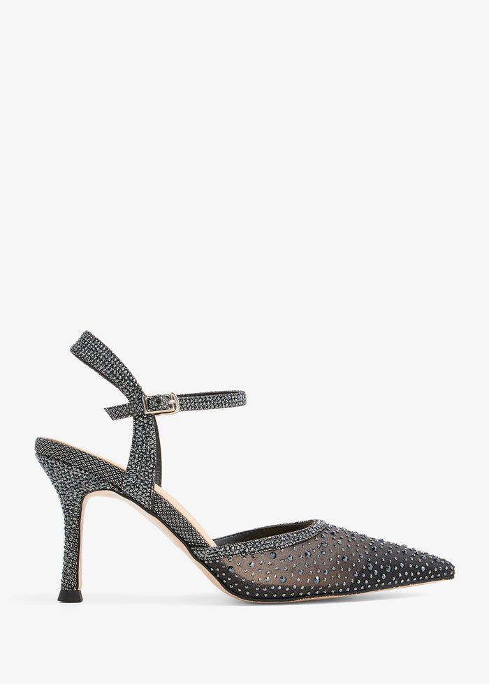 Jeena - Crystal Pumps Ankle Strap