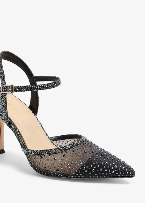 Jeena - Crystal Pumps Ankle Strap