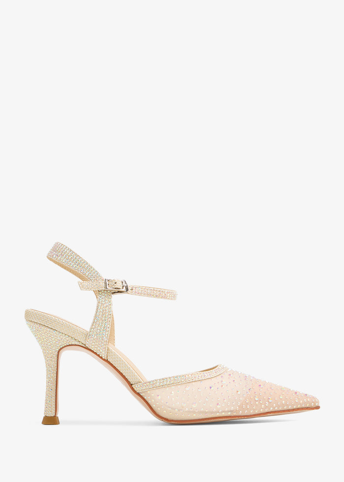 Jeena - Crystal Pumps Ankle Strap