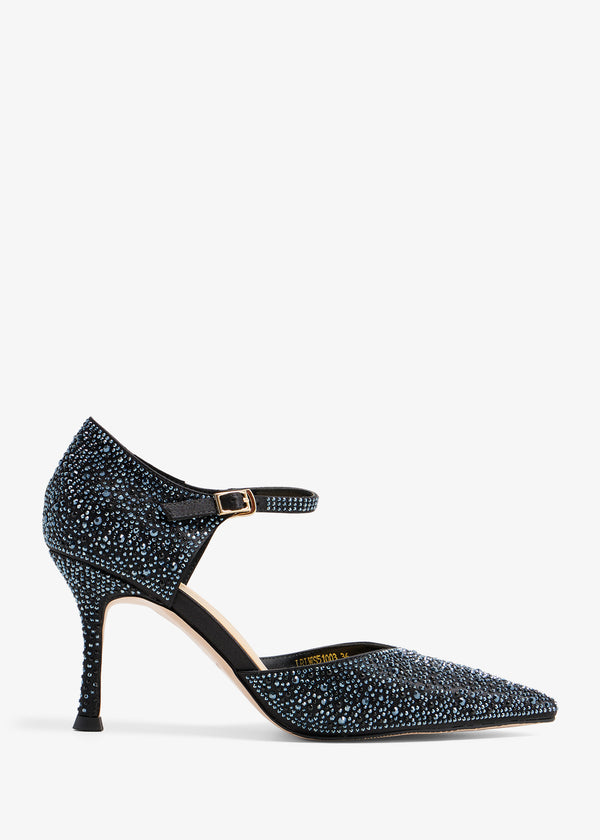 Liyana - Crystal Pumps Ankle Strap
