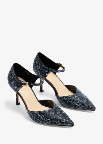 Liyana - Crystal Pumps Ankle Strap
