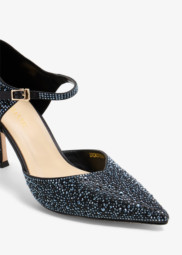 Liyana - Crystal Pumps Ankle Strap