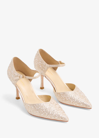 Liyana - Crystal Pumps Ankle Strap