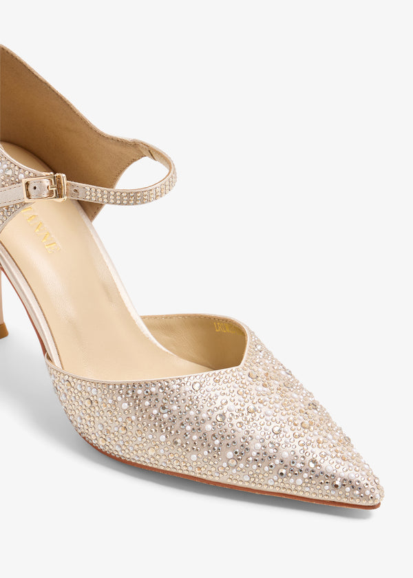 Liyana - Crystal Pumps Ankle Strap