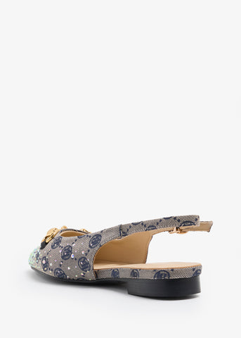 Eunice - Blue denim fabric