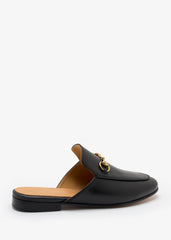 Tansy-Black leather