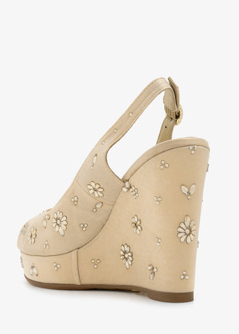 Leda - Crystal Platform Sandals