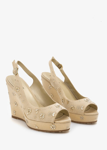 Leda - Crystal Platform Sandals