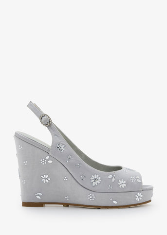 Leda - Crystal Platform Sandals