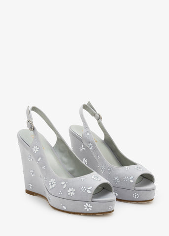 Leda - Crystal Platform Sandals