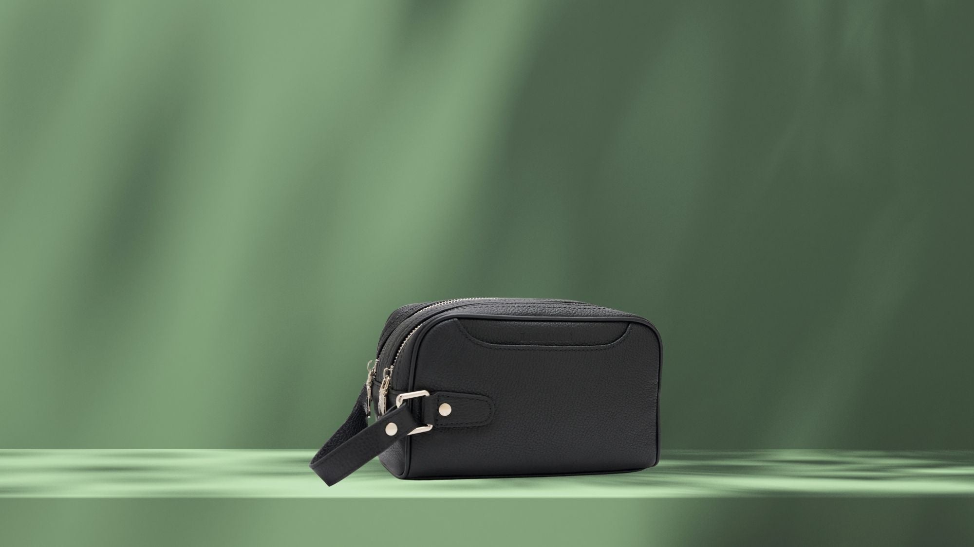 Men’s leather toiletry bags collection by Lorianne.